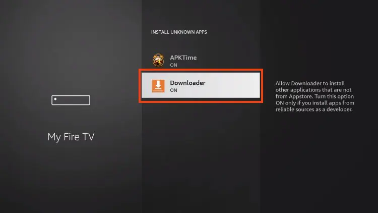 Enable unknown sources